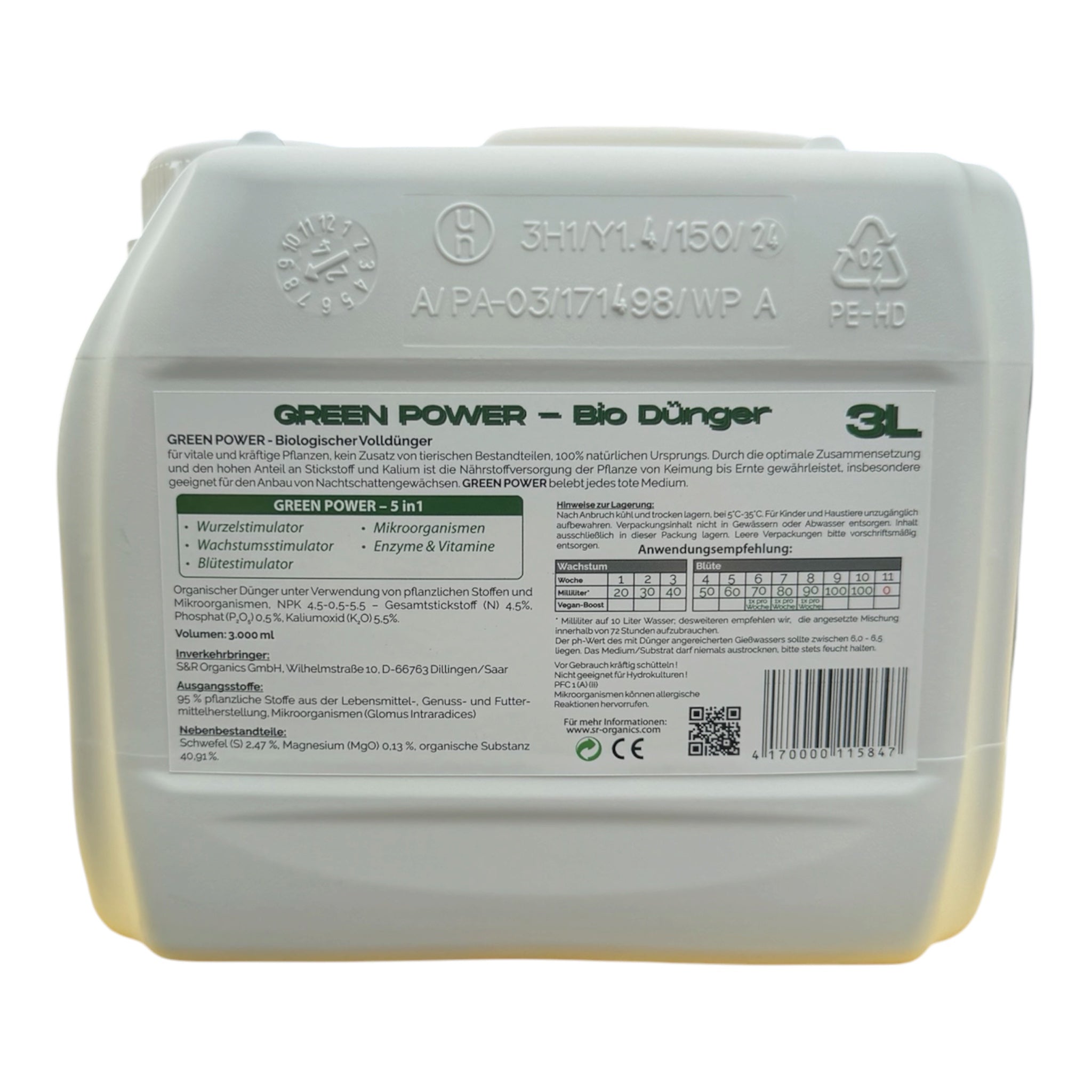 Green Power 5in1 Bio Dünger 3L